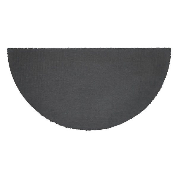 Saltbox Coir Welcome Rug Half Circle 16.5x33