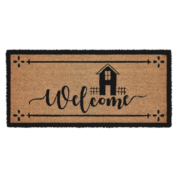 Saltbox Coir Welcome Rug Rect 17x36