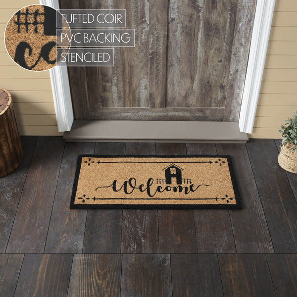 Saltbox Coir Welcome Rug Rect 17x36