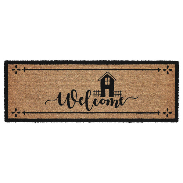 Saltbox Coir Welcome Rug Rect 17x48