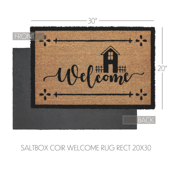 Saltbox Coir Welcome Rug Rect 20x30