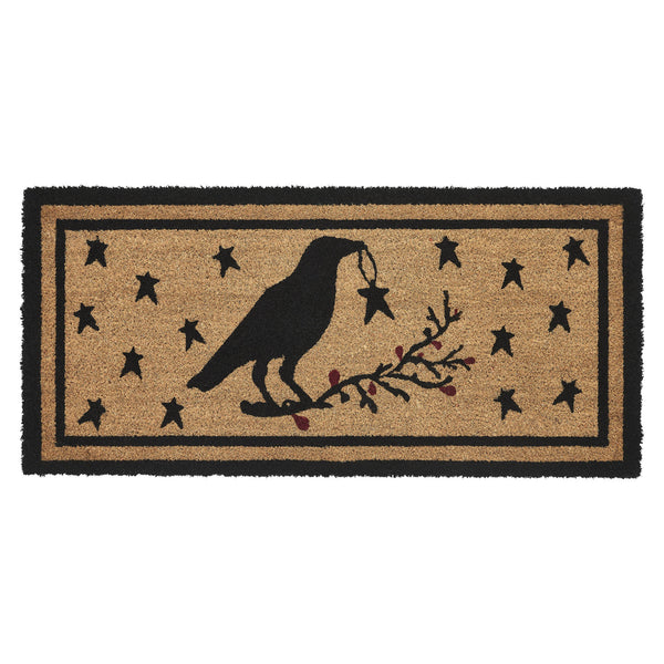 Raven Stars Coir Rug Rect 17x36