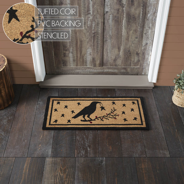 Raven Stars Coir Rug Rect 17x36
