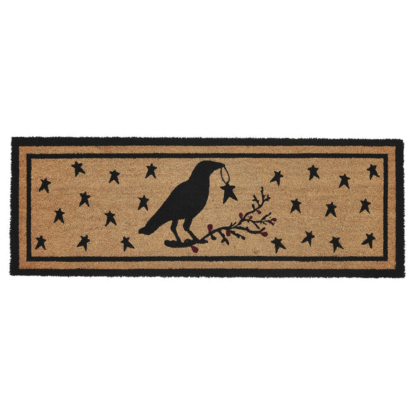 Raven Stars Coir Rug Rect 17x48