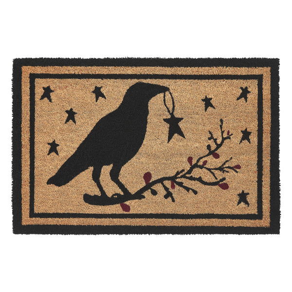 Raven Stars Coir Rug Rect 20x30