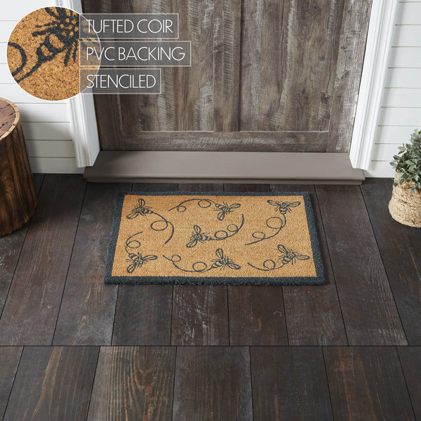 Buzzy Bees Coir Rug Rect 20x30
