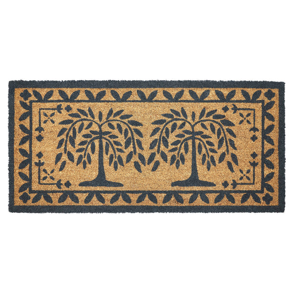 Willow Trees Coir Rug Rect 17x36