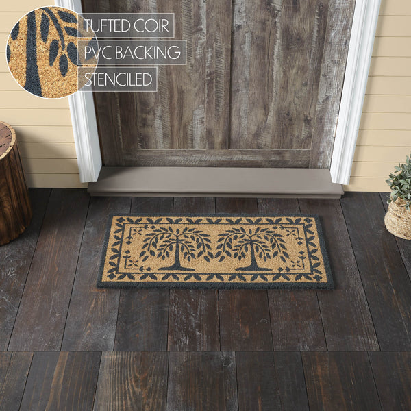 Willow Trees Coir Rug Rect 17x36