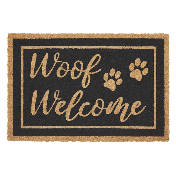 Woof Welcome Coir Rug Rect 20x30