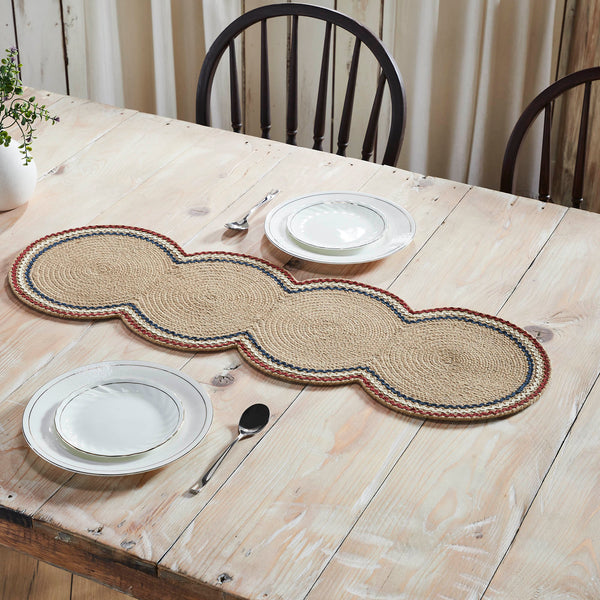 Red White Blue Ric Rac Runner 12x36