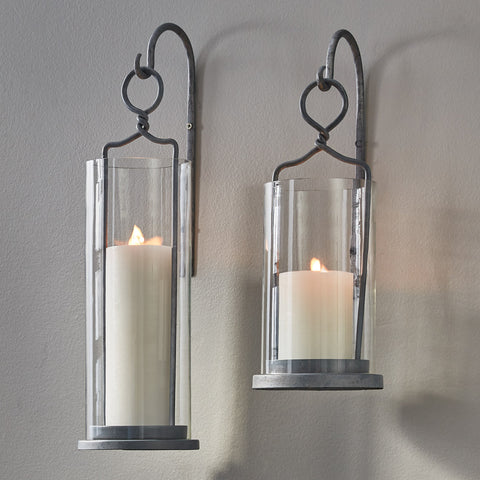 Vintage Hanging Pillar Holder Tall