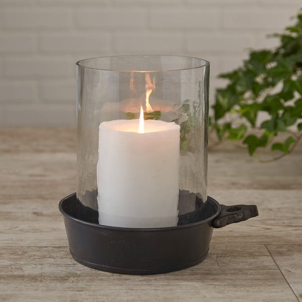 Williamsburg Porringer Pillar Holder with Hurricane