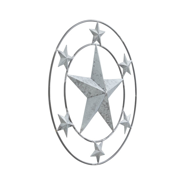 Metal Stars Round Wall Hanging 12.5x12.5