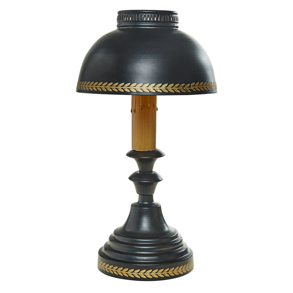 Black Tole Accent Lamp With Shade