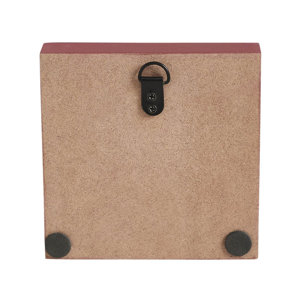 Faith Family Freedom on Flag MDF Block Sign 5x5x1