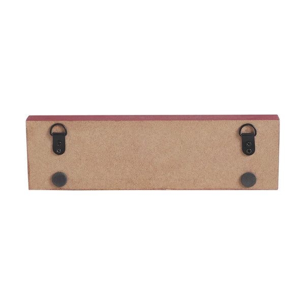 Home Of The Brave w/ Red Blue Star Stripes MDF Block Sign 3x10x1