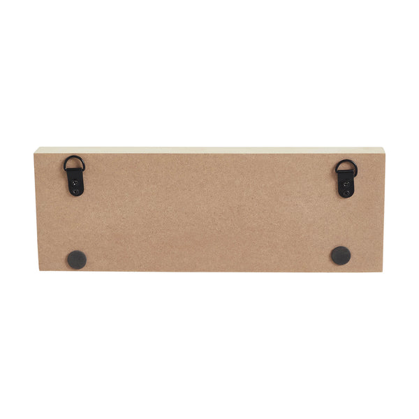 FREEDOM w/ Red Stars On Creme MDF Block Sign 4x11x1