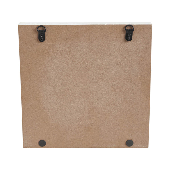 Friends Family Freedom On Galvanized Metal Print MDF Block Sign 10x10x1