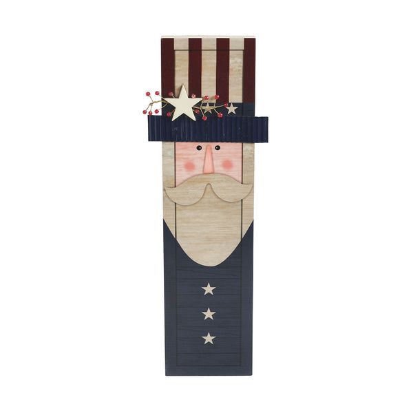 Uncle Sam MDF Block Sign 15x5x1