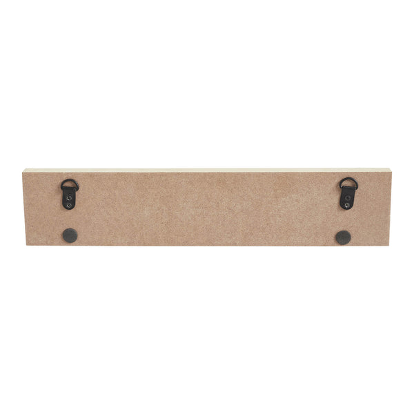 My Country AMERICA Two Flags MDF Wall Hanging 3x14x0.75