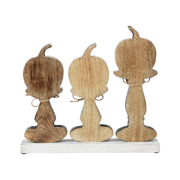 BOO Pumpkins Wooden Tabletop Halloween Fall Home Decor Sign