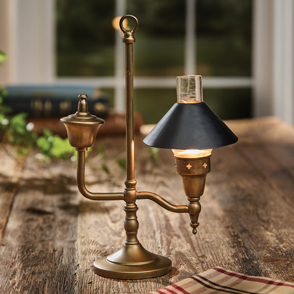 Desk Lamp With Shade - Antique Brass
