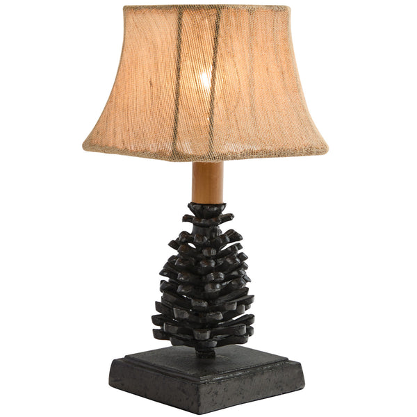 Pinecone Accent Lamp With Shade