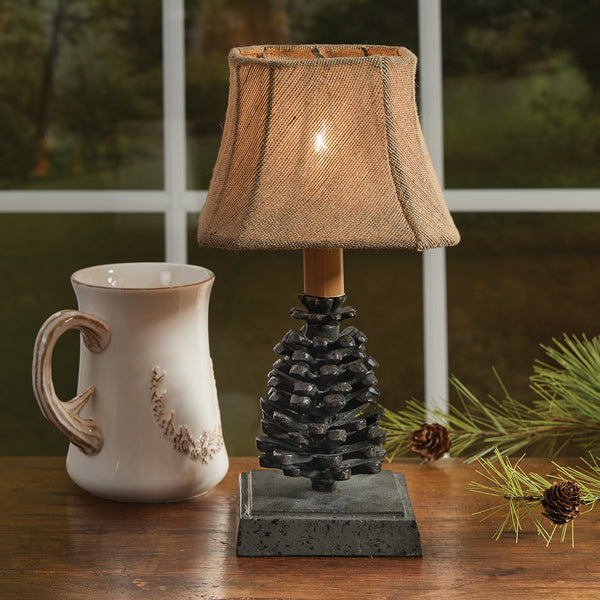 Pinecone Accent Lamp With Shade