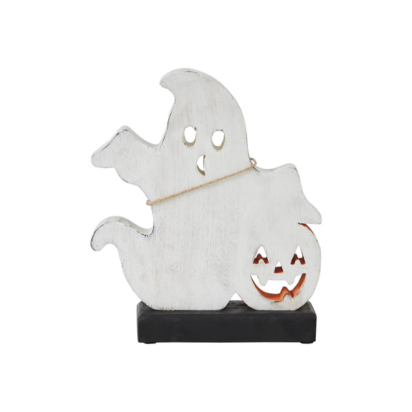 Halloween Spooky Jack O Lantern Wooden Ghost Tabletop Fall Decor