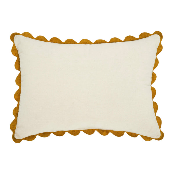 Embroidered Woodland Mushroom Lumbar Throw Pillow 14x20 Rustic Farmhouse Accent Home Decor