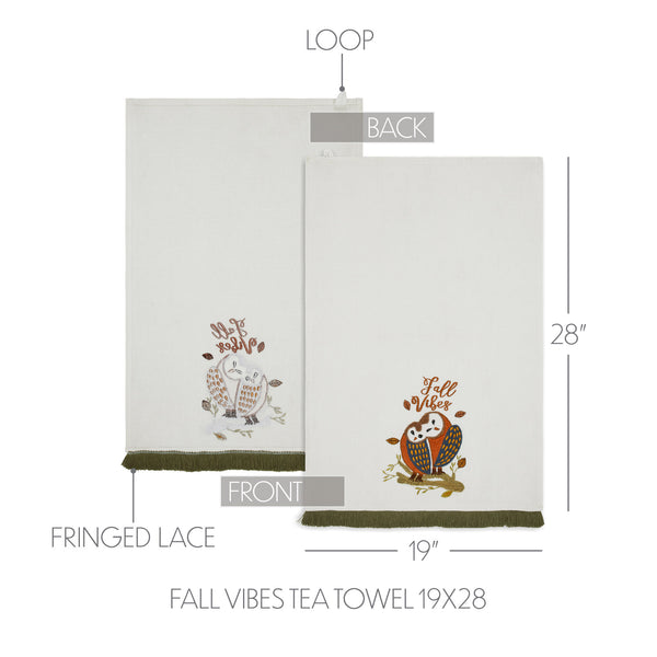 Fall Harvest Absorbent Cotton Kitchen Tea Towel 19x28 Seasonal Farmhouse Dish Towel Home Decor