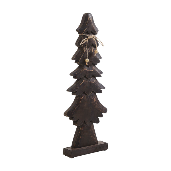 Tidings Timber Dark Wooden Tree 21x8x2