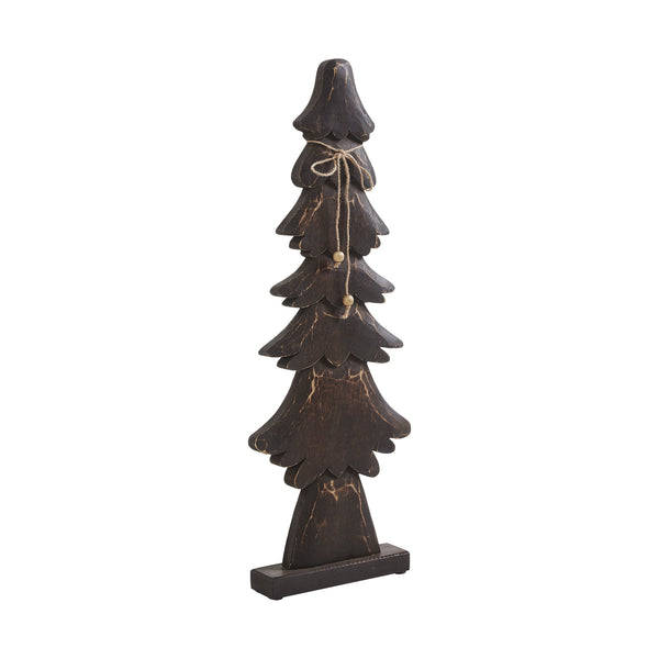 Tidings Timber Dark Wooden Tree 25x9x2