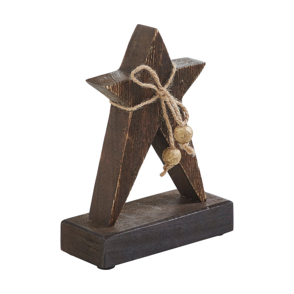 Primitive Wonder Dark Wooden Star 6.5x5x2