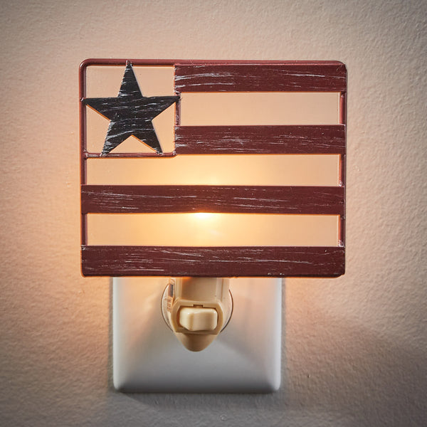 Flag Night Light, light the night with your patriotism with this adorable flag nightlight.