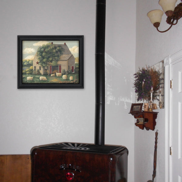 "Wooly Sheep" By Pam Britton, Printed Wall Art