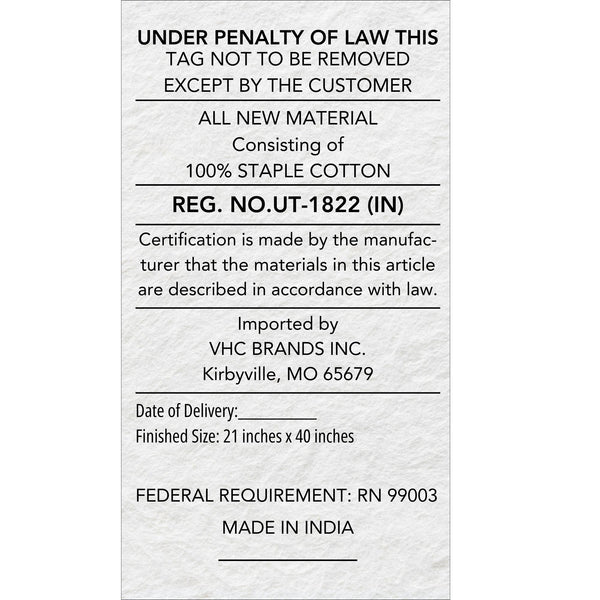 Burlap Vintage King Pillow Case w/ Fringed Ruffle Set 21x40 Bundle (2-Pillow Case Sets)