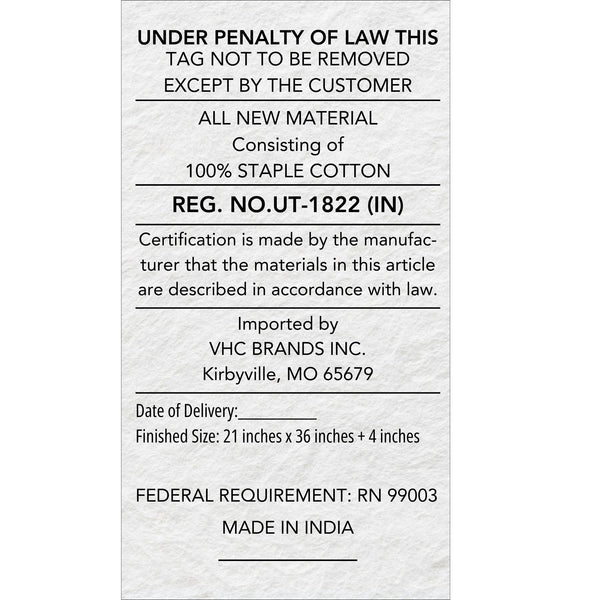 Sawyer Mill Black Ruffled King Pillow Case Set 21x36+4 Bundle (2-Pillow Case Sets)