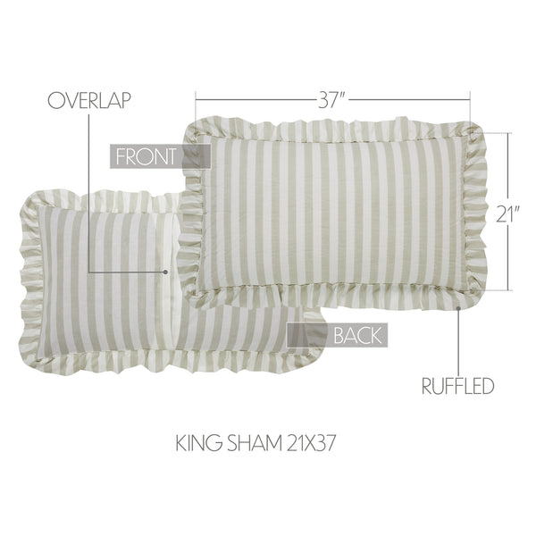 Finders Keepers Ruffled California/Luxury King Quilt 124Wx115L 6pc Bundle (Quilt, Euro Shams, Shams, Bed Skirt)