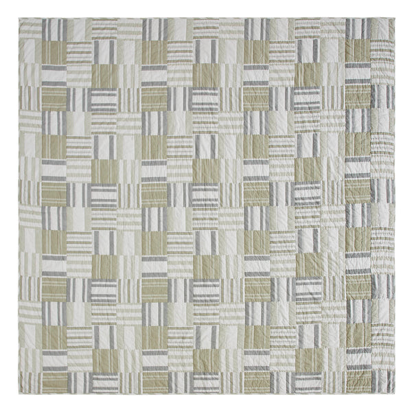 Finders Keepers Queen Quilt 94Wx94L 5pc Bundle (Quilt, Euro Shams, Shams)