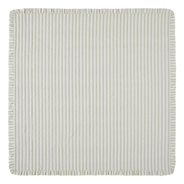 Finders Keepers Ruffled Queen Quilt 94Wx94L 5pc Bundle (Quilt, Euro Shams, Shams)