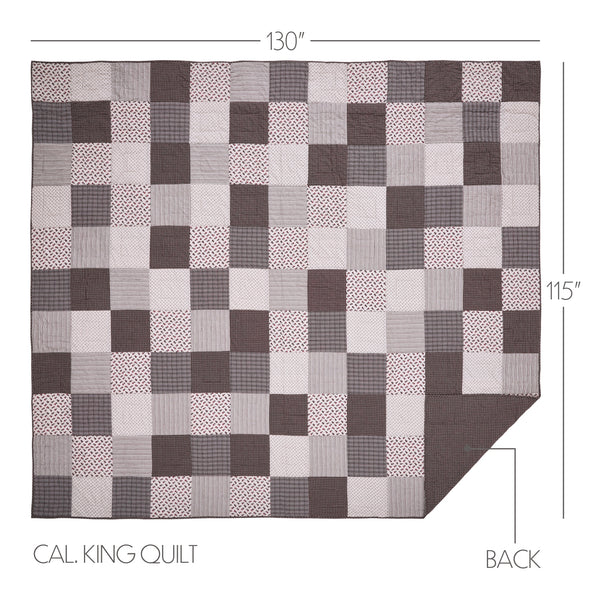 Florette California King Quilt 130Wx115L 3pc Bundle (Quilt, Euro Shams)