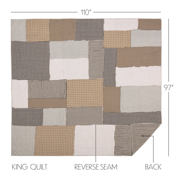 Ashmont King Quilt 110Wx97L 3pc Bundle (Quilt, Euro Shams)