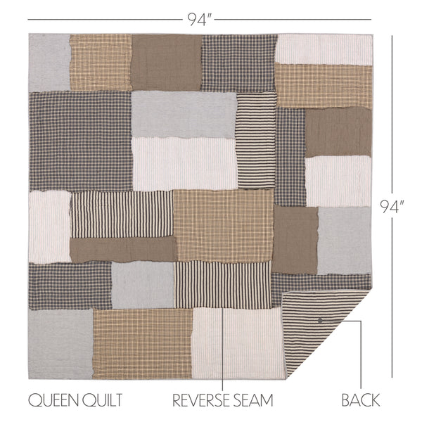 Ashmont Queen Quilt 94Wx94L 3pc Bundle (Quilt, Euro Shams)