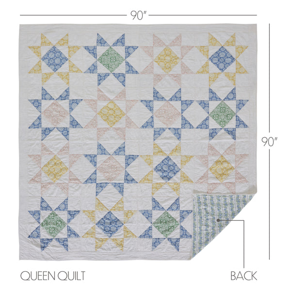 Jolie Queen Quilt 90Wx90L 5pc Bundle (Quilt, Pillow Cases, Euro Shams) - Clearance All Sales Final