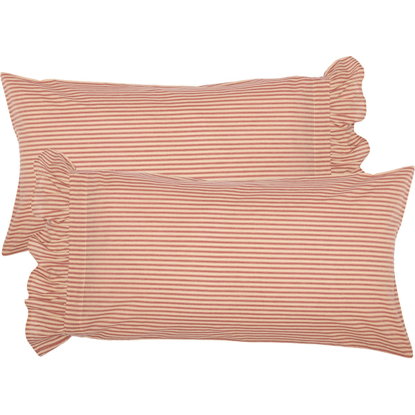 Sawyer Mill Red Luxury King Quilt 120Wx105L 5pc Bundle (Quilt, Pillow Cases, Euro Shams)