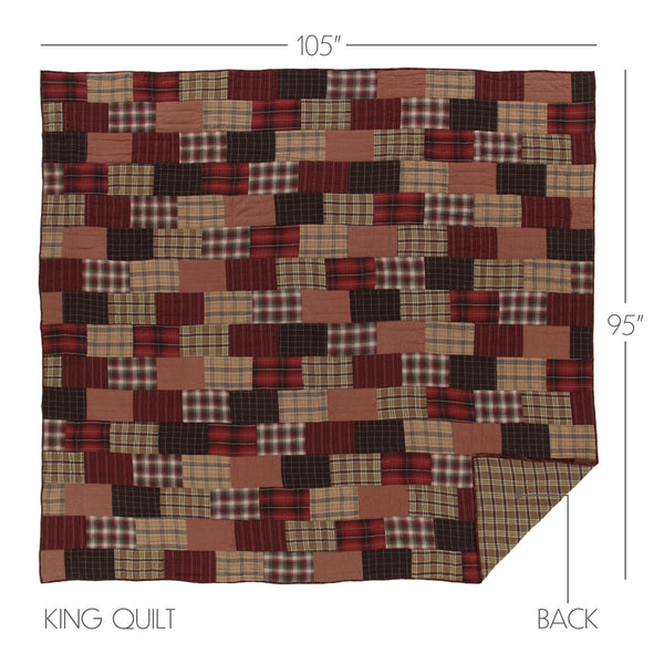Wyatt King Quilt 105Wx95L 4pc Bundle (Quilt, Pillow Cases, Bed Skirt)
