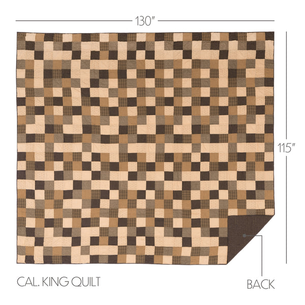 Kettle Grove California King Quilt 130Wx115L 3pc Bundle (Quilt, Shams) - Clearance All Sales Final