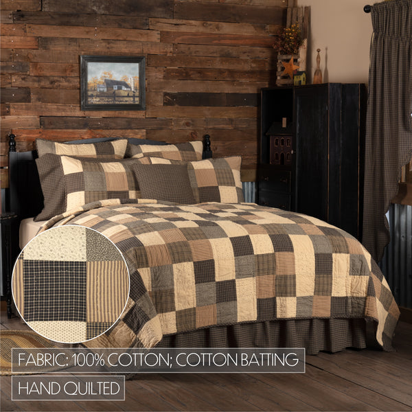Kettle Grove California King Quilt 130Wx115L 3pc Bundle (Quilt, Shams) - Clearance All Sales Final