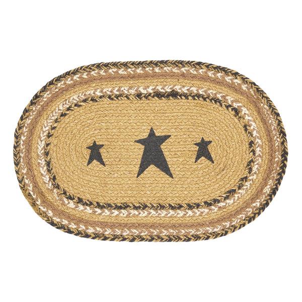 Kettle Grove Jute Placemat Stencil Stars 10x15 (6 PC Bundle)